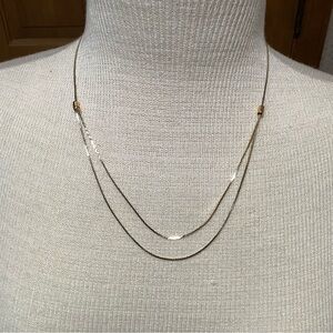 Elegant Gold tone adjustable Layered Necklace